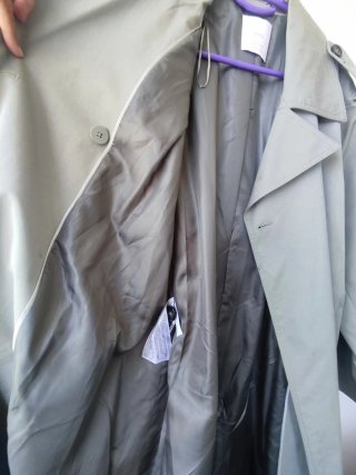 Gabardina larga verde Mango Talla L/XL