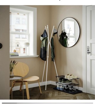Perchero Metálico Blanco Ikea EKRAR