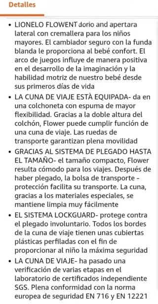 Cuna de viaje Lionelo