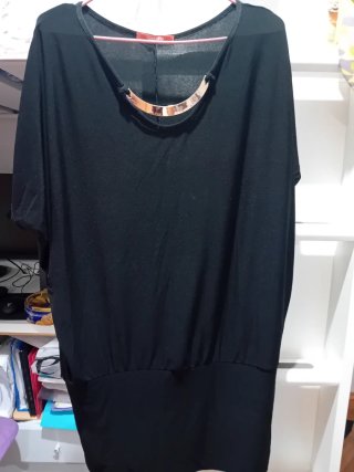 Blusa TANASSYA Talla Única Negra