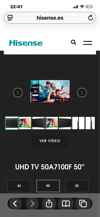 TV Hisense 50 4K UHD