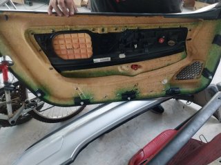 Paneles Puerta Mercedes SLK r170 rojos