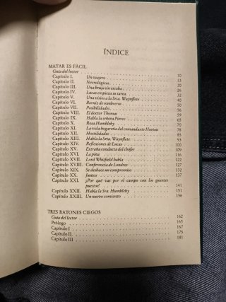 Matar es fácil ; Tres ratones ciegos ; La muert...