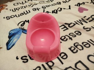 Orinal de juguete para bebé rosa