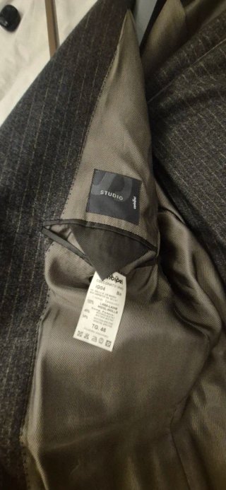 Abito uomo grigio rigato STUDIO