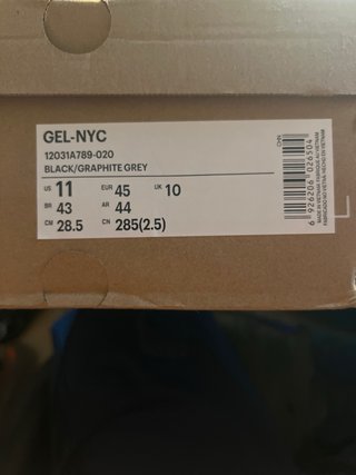 Asics Gel NYC Negro/Plata