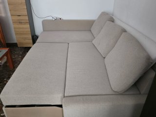 Sofá Cama Chaiselongue IKEA FRIHETEN Beige