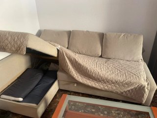 Sofá Cama Chaiselongue IKEA FRIHETEN Beige