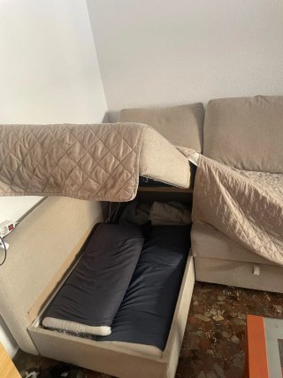 Sofá Cama Chaiselongue IKEA FRIHETEN Beige