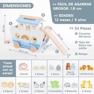 NUEVO! Arca de Noé Montessori Madera