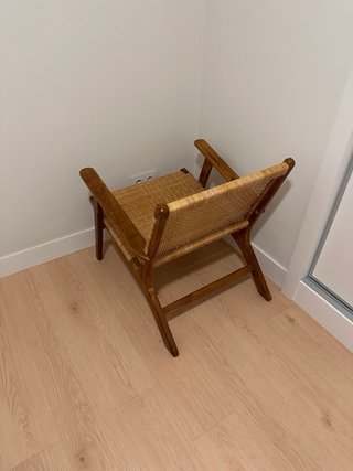 Butaca Rattan y Madera