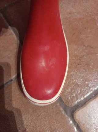 Botas de agua Aigle rojas talla 37