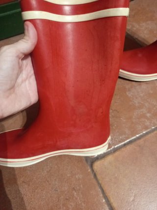 Botas de agua Aigle rojas talla 37