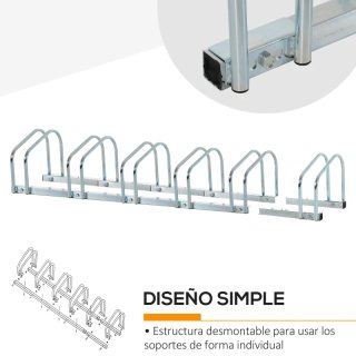 Aparcamiento para 6 Bicicletas