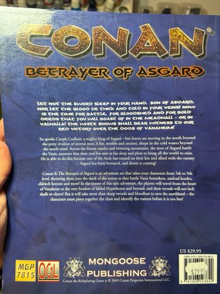 2 libros del juego de rol de Conan d20
