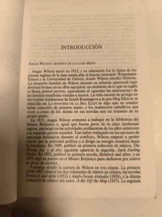 La madurez de la señora Elliot. Angus Wilson