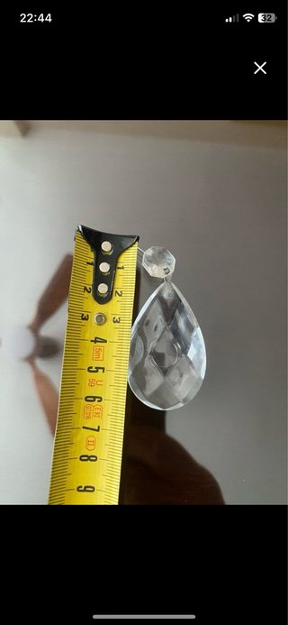 Lágrima de cristal para araña