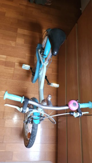 Bicicleta infantil niña Btwin 18 azul