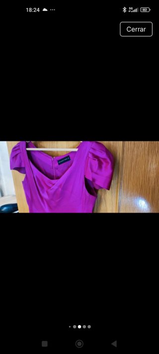 Vestido seda Purificación García morado T.38