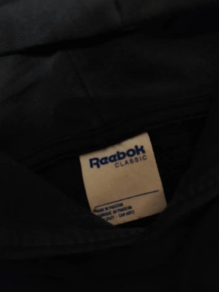 Felpa con cappuccio Reebok vintage dressing nera