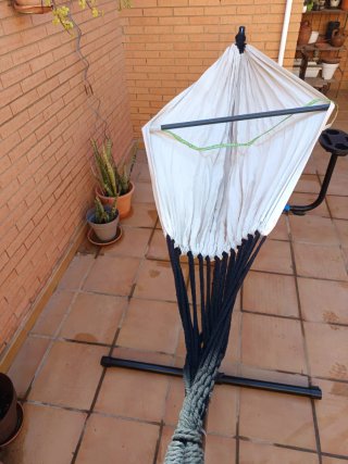 Hamaca Relax Beige y Negra