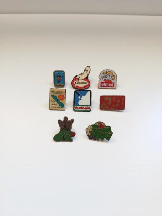 Lote pins vintage variados.