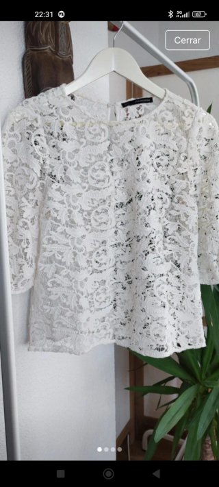 Top encaje blanco