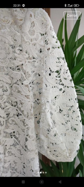 Top encaje blanco