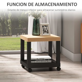 Mesa auxiliar con ruedas