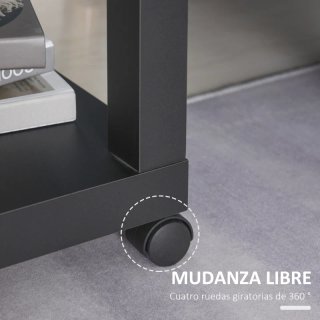 Mesa auxiliar con ruedas
