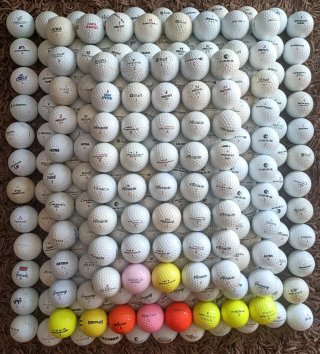 LOTE 260 bolas de golf mixed - 0,45€/bola
