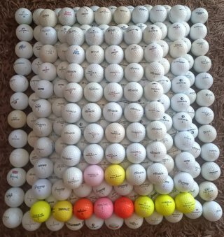 LOTE 260 bolas de golf mixed - 0,45€/bola
