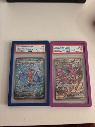 Pack 2 Cartas Pokémon PSA Garchomp y Nidoking