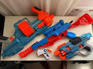 Lote 3 Pistolas Juguete Nerf Elite Commander
