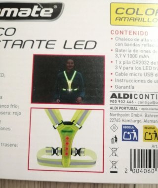 1 Chaleco Reflectante LED Bikemate