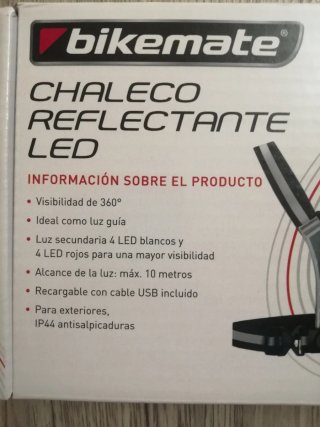 1 Chaleco Reflectante LED Bikemate