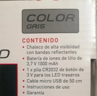 1 Chaleco Reflectante LED Bikemate