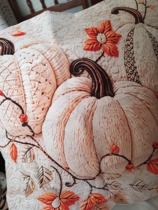 2 Fundas Cojín Otoño/Halloween Beige/Naranja