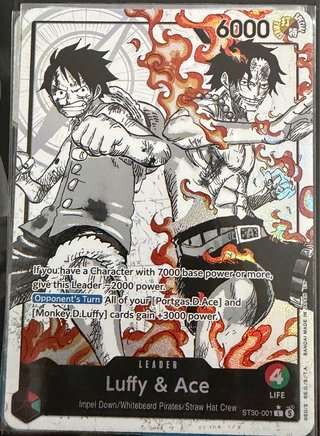 Carta One Piece ST30-001 L Luffy & Ace
