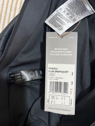 Gonna da Tennis Adidas Club Graphskirt Grigia