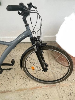 Bicicleta Eléctrica Decathlon 920E Gris