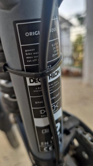 Bicicleta Eléctrica Decathlon 920E Gris