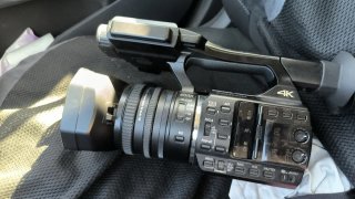Cámara profesional Panasonic Negra
