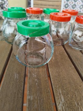 Kit especieros cristal con tapas