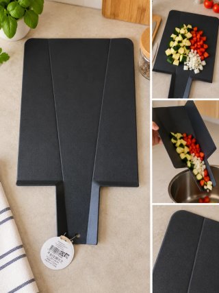 Tabla de cortar plegable negra