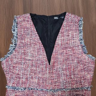 Zara-vestido chanelero- talla L