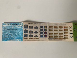 Set congedo militare vintage