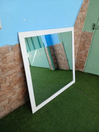Espejo Marco Blanco Madera