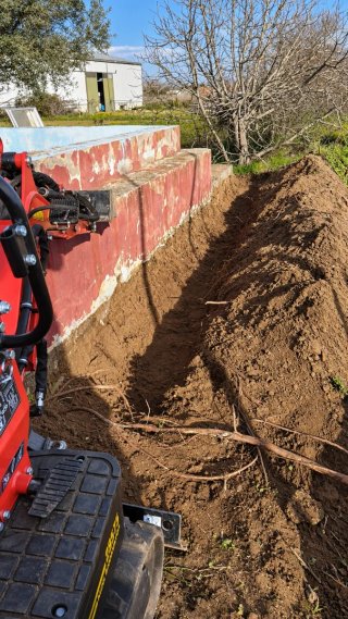 Mini excavadora 69 cm con operador