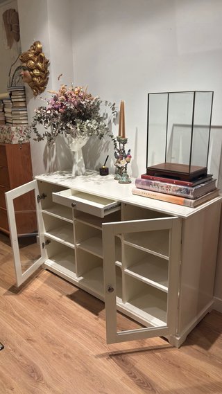 Aparador Liatorp Ikea Madera y Cristal